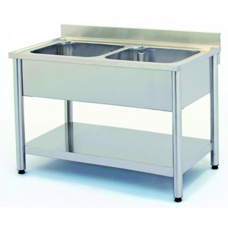 plonge 2 bacs inox